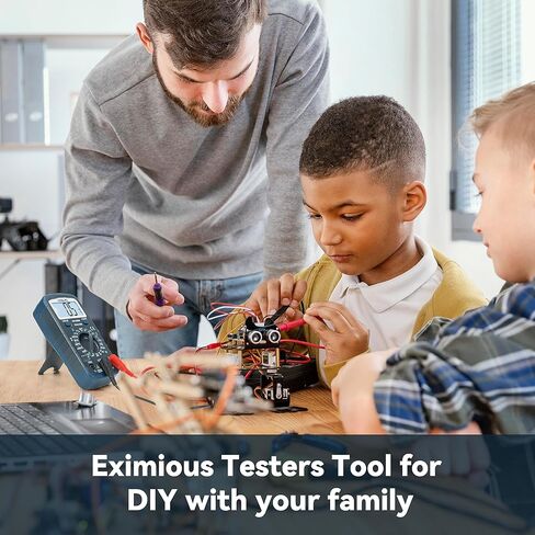 مقياس فولتميتر تيار متردد رقمي متعدد من VENLAB، مقياس أوم، يقيس الجهد الكهربي والتيار والمقاومة والاستمرارية والصمام الثنائي وhFE، ويختبر السلك المباشر in Kuwait