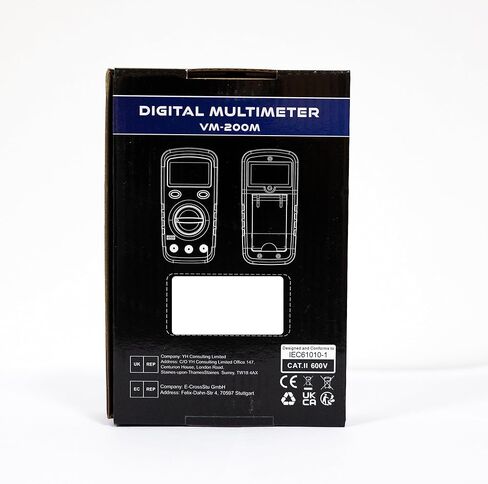 مقياس فولتميتر تيار متردد رقمي متعدد من VENLAB، مقياس أوم، يقيس الجهد الكهربي والتيار والمقاومة والاستمرارية والصمام الثنائي وhFE، ويختبر السلك المباشر in Kuwait