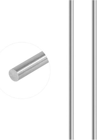 Glarks 6Pcs 3mm x 300mm Aluminum Straight Metal Round Shaft Rod Bar for DIY RC Model Car, RC Helicopter Airplane, Model Ship (3mmx300) in Saudi Arabia