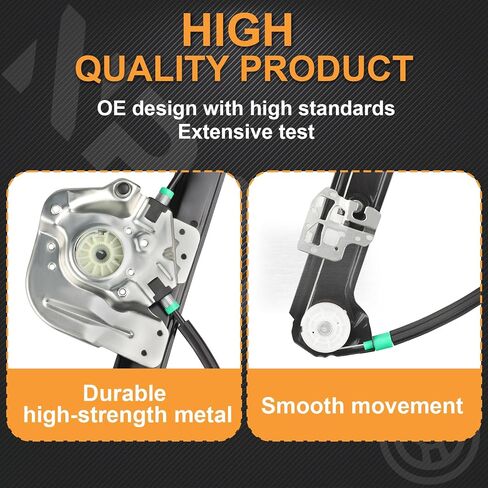 NPAUTO Front Driver Side Power Window Regulator Without Motor fit for BMW X5 E53 Sport Utility 2000 2001 2002 2003 2004 2005 2006, Left, 740-488 in Saudi Arabia