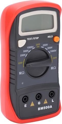 Kadimendium BM500A 1000V رقمي متعدد LCD اختبار المقاومة الرقمية العزل المقاومة متر Megohm متر الكهربائية اختبار لكابلات المحرك in Saudi Arabia