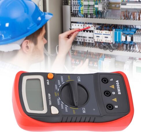 Kadimendium BM500A 1000V رقمي متعدد LCD اختبار المقاومة الرقمية العزل المقاومة متر Megohm متر الكهربائية اختبار لكابلات المحرك in Saudi Arabia