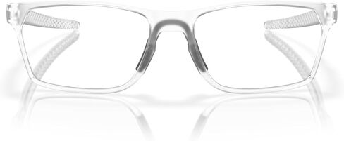 Oakley Men's OX8032 Hex Jector Rectangular Prescription Eyewear Frames, Matte Clear/Demo Lens, 55 mm in Saudi Arabia