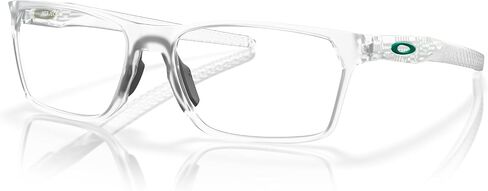 Oakley Men's OX8032 Hex Jector Rectangular Prescription Eyewear Frames, Matte Clear/Demo Lens, 55 mm in Saudi Arabia