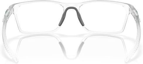 Oakley Men's OX8032 Hex Jector Rectangular Prescription Eyewear Frames, Matte Clear/Demo Lens, 55 mm in Saudi Arabia