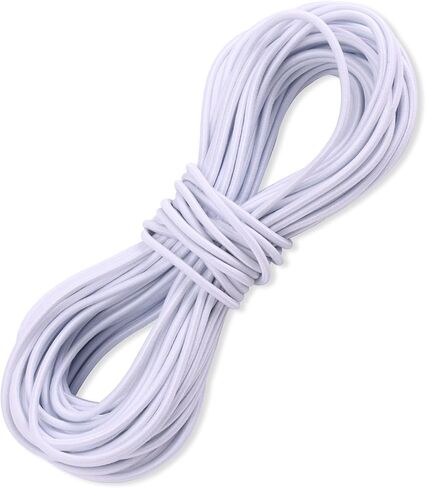 سلسلة بيضاء مرنة ثقيلة لتخزين الحيوانات المحشوة، سلك مرن لرف الألعاب الناعمة الخشبية، 374 بوصة، سلسلة مستديرة قابلة للتمدد 1/8 بوصة لحامل ألعاب قطيفة في الزاوية الكبيرة in Kuwait