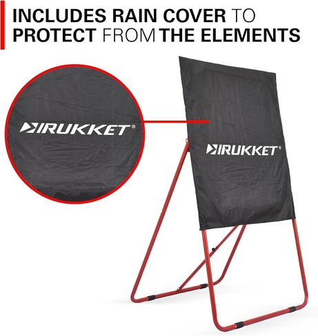 Rukket 4x8ft Lacrosse Rebounder Pitchback Training Screen | Practice Catching, Throwing, and Shooting with Rain Protection Screen in Kuwait