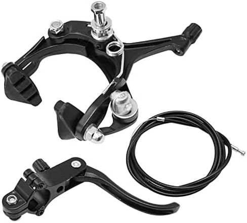VIKKSAER Rear Bike Brake Kit, Side Pull Brake Set Road Bicycle Caliper Brake Kit, Includes Callipers Levers Cables, Black in Saudi Arabia