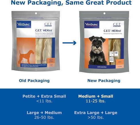 Virbac CET HEXtra Premium Oral Hygeine for Dogs, under 11 lbs(Pack of 1) in Kuwait