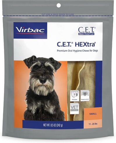 Virbac CET HEXtra Premium Oral Hygeine for Dogs, under 11 lbs(Pack of 1) in Kuwait
