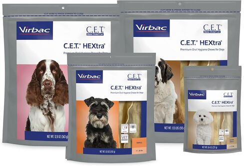 Virbac CET HEXtra Premium Oral Hygeine for Dogs, under 11 lbs(Pack of 1) in Kuwait