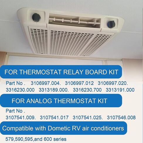 3106996022 RV A/C Heat & Cool Relay Analog Control Board Kit, Compatible with Dometic Duo Therm Air Conditioner 579 590 595 600 Series,Replaces# 3106996.022, 3311924 in Kuwait