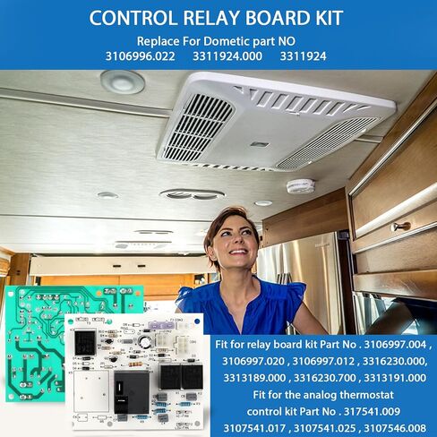 3106996022 RV A/C Heat & Cool Relay Analog Control Board Kit, Compatible with Dometic Duo Therm Air Conditioner 579 590 595 600 Series,Replaces# 3106996.022, 3311924 in Kuwait