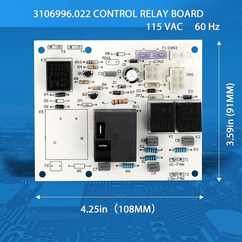 3106996022 RV A/C Heat & Cool Relay Analog Control Board Kit, Compatible with Dometic Duo Therm Air Conditioner 579 590 595 600 Series,Replaces# 3106996.022, 3311924 in Kuwait