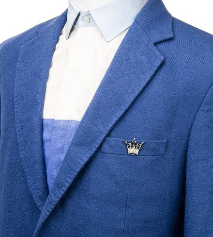 Knighthood Men's Royal King Queen Crown Badge Suit Collar Brooch in Saudi Arabia