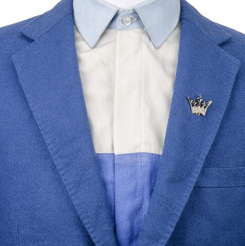 Knighthood Men's Royal King Queen Crown Badge Suit Collar Brooch in Saudi Arabia