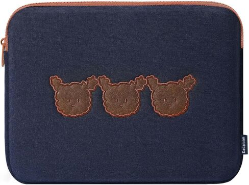 حقيبة حمل الكمبيوتر اللوحي Dadanism مقاس 9-11 بوصة مطرزة تناسب iPad 9/8/7th Gen 10.2، iPad Pro 11 M2 2022، iPad Air 5/4th 10.9، iPad 10th 10.9، Galaxy Tab A8/S9/S8/S9 FE، أبيض كلب in Kuwait