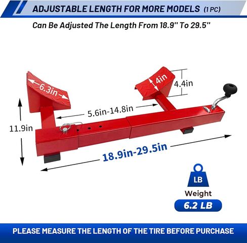 مثبت شوكات العجلات من هوكسويل RV لمقطورات السفر، وإكسسوارات العربة، شوكة عجلة شديدة التحمل مناسبة لإطارات المحور الفردي والمزدوج مقاس 18.9 بوصة إلى 29.5 بوصة، عبوة واحدة in Kuwait