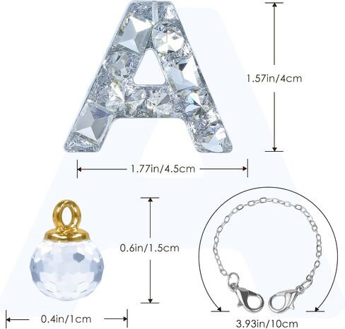 Vmini Tumbler Accessories Compatible with Stanley Tumbler with Handle, Water Bottle Chain for Stanley Cup 40oz with Bling Letter & Glitter Charm, Cute Letter for Stanley Cup Accessories in Saudi Arabia