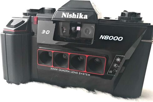 Nishika N8000 35mm 3-D Camera Quadra Lens System by NISHIKA 3D in Saudi Arabia