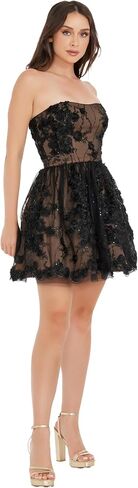 Dress the Population Women's Sasha Fit and Flare Mini Dress in Saudi Arabia