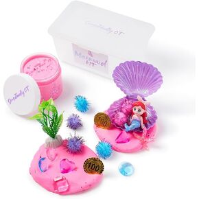 مجموعة العجين الحسية الصغيرة على شكل حورية البحر - هدية مثالية للعطلات لمحبي المحيط الصغير in Kuwait