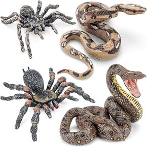 6PCS Spiders Figurines Animal Toys, Prank Toy for Kids, Safari Animal Toys for Toddlers, Educational Preschool Toy Birthday Gift for Boys Girls, and Kids in Kuwait