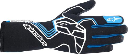 Alpinestars Tech-1 Race V4 Racing Gloves (Black/Blue, Large) in Saudi Arabia