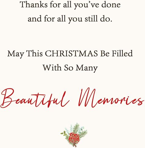 Christmas Card for Dad Mom, Merry Christmas Card & Gifts for Father and mother from Daughter Son, Xmas Cards for Daddy Mommy in Saudi Arabia