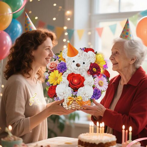 Birthday Cards with MUSIC & LIGHTS, Pop Up Happy Birthday Card, Sunflower & Butterfly, 10 Inch Life Sized Forever Flower Bouquet Gifts for Women Mom Grandma in Kuwait