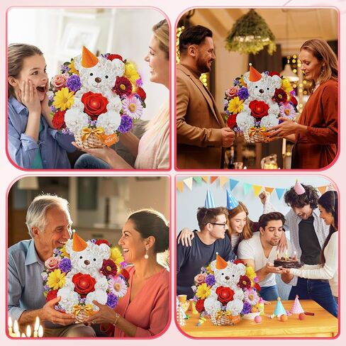 Birthday Cards with MUSIC & LIGHTS, Pop Up Happy Birthday Card, Sunflower & Butterfly, 10 Inch Life Sized Forever Flower Bouquet Gifts for Women Mom Grandma in Kuwait