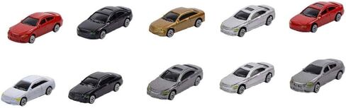10Pcs HO Scale Model Vehicle Car, 1/87 Mini Vehicle Racing Car Architecture Model Train Accessories for Parking Scenery Street Layout Table Diorama Decoration in Saudi Arabia