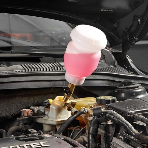 VEVOR Brake Bleeder Kit, 3L Brake Fluid Extractor with 1L Siphon Refilling Bottle & 13 Hose Connectors, Complete Brake Fluid Bleeder Kit with Extended Silicone Hose & Handle, Fit for Most Vehicles in Saudi Arabia
