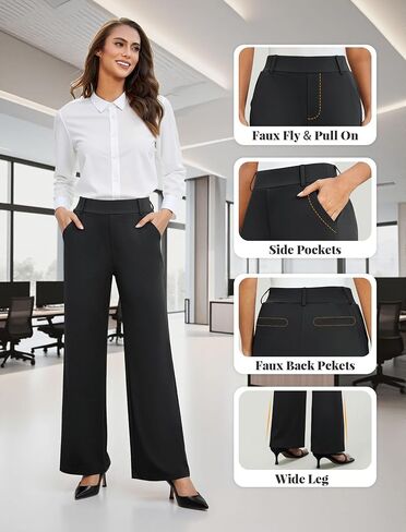 FireSwan Women's Flare Yoga Pants with Pockets V Waist Flared Leggings High Waisted Bootcut Workout Pants Tummy Control(Brown M) in Saudi Arabia