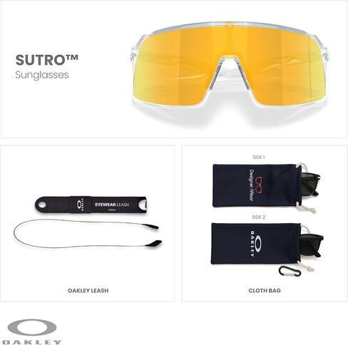 Oakley Sutro OO9406 Rectangle Sunglasses for Men + BUNDLE Leash + BUNDLE with Designer iWear Eyewear Kit in Kuwait