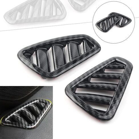 Liru Carbon Fiber Inner Upper Condition Vent Outlet Frame Cover Frame Trim Interior Decor for Mercedes Benz A-Class A180L A200L 2019 in Saudi Arabia