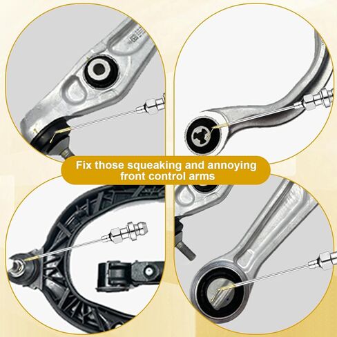 5pcs Grease Gun Needle Tip Adapter Kit, Include 1 Straight & Bend Nozzle 2 Needles 1 Grease Gun Needle Coupler Adaptor with Cover Accessories Greasing Fitting for Small Narrow Space Deep Hole in Saudi Arabia