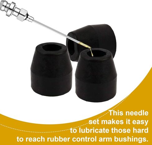 5pcs Grease Gun Needle Tip Adapter Kit, Include 1 Straight & Bend Nozzle 2 Needles 1 Grease Gun Needle Coupler Adaptor with Cover Accessories Greasing Fitting for Small Narrow Space Deep Hole in Saudi Arabia