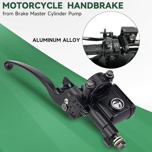 Universal 7/8" Left Hydraulic Brake Master Cylinder Handle Lever, Compatible with 50cc 110cc 125cc 150cc 200cc 250cc Scooter ATV Dirt Pit Bike Quad & Moped in Saudi Arabia