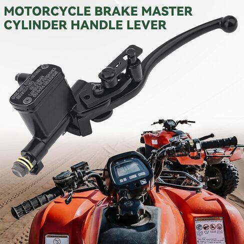 Universal 7/8" Left Hydraulic Brake Master Cylinder Handle Lever, Compatible with 50cc 110cc 125cc 150cc 200cc 250cc Scooter ATV Dirt Pit Bike Quad & Moped in Saudi Arabia
