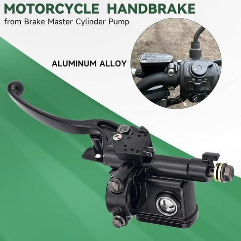 Universal 7/8" Left Hydraulic Brake Master Cylinder Handle Lever, Compatible with 50cc 110cc 125cc 150cc 200cc 250cc Scooter ATV Dirt Pit Bike Quad & Moped in Saudi Arabia