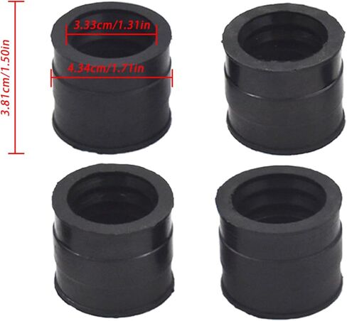 GXYWADY 4 Pcs Carburetor Intake Boots Replacement for Honda CB500K CB550 CB550K CB550F in Saudi Arabia