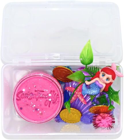 مجموعة العجين الحسية الصغيرة على شكل حورية البحر - هدية مثالية للعطلات لمحبي المحيط الصغير in Kuwait