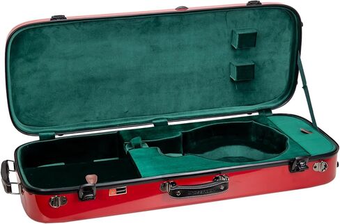 Crossrock Fiberglass Oblong Case fits F-Style Mandolin, with Accessory Compartments, Removable Shoulder Straps, TSA Lock-Yellow (CRF2020MFYL-R) in Saudi Arabia