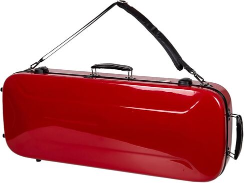 Crossrock Fiberglass Oblong Case fits F-Style Mandolin, with Accessory Compartments, Removable Shoulder Straps, TSA Lock-Yellow (CRF2020MFYL-R) in Saudi Arabia