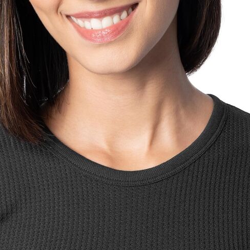 Indera Women's Warmwear Traditional Thermal Underwear Top, Pansy Pink, X-Large in Kuwait