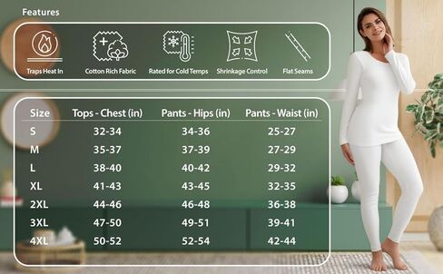 Indera Women's Warmwear Traditional Thermal Underwear Top, Pansy Pink, X-Large in Kuwait