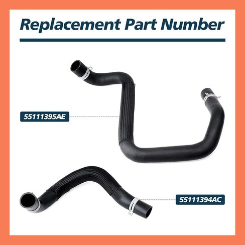 55111395AE 55111394AC Radiator Coolant Hose Replacement for Jeep Wrangler 2012-2017 for Wrangler JK 2018 Upper and Lower Cooling Outlet Pipe in Saudi Arabia