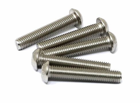 Iexcell 50 قطعة M6 x 8/10/12/16/20 من الفولاذ المقاوم للصدأ 304 مقبس سداسي الشكل وزر غطاء الرأس ومجموعة متنوعة من البراغي، درجة الخيط 1.0 مم in Kuwait