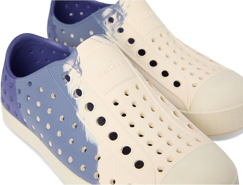 Native Shoes Kids Jefferson (طفل صغير/طفل صغير) - جزء علوي وبطانة من مادة EVA - ثقوب للتحكم في درجة الحرارة - أزرق غامق/وردي بارد 10 طفل صغير M in Saudi Arabia